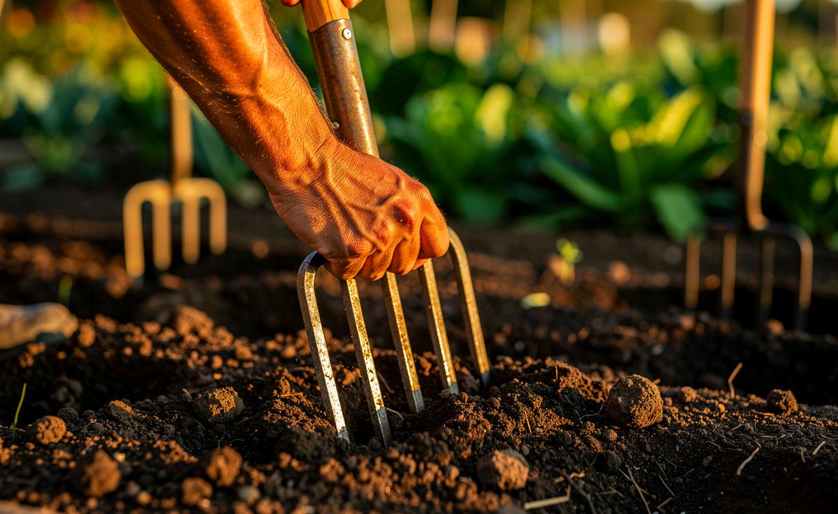 Immer mehr Gärtner schwören auf den Trick, Gabeln in den Garten zu graben, und der Effekt ist verblüffend