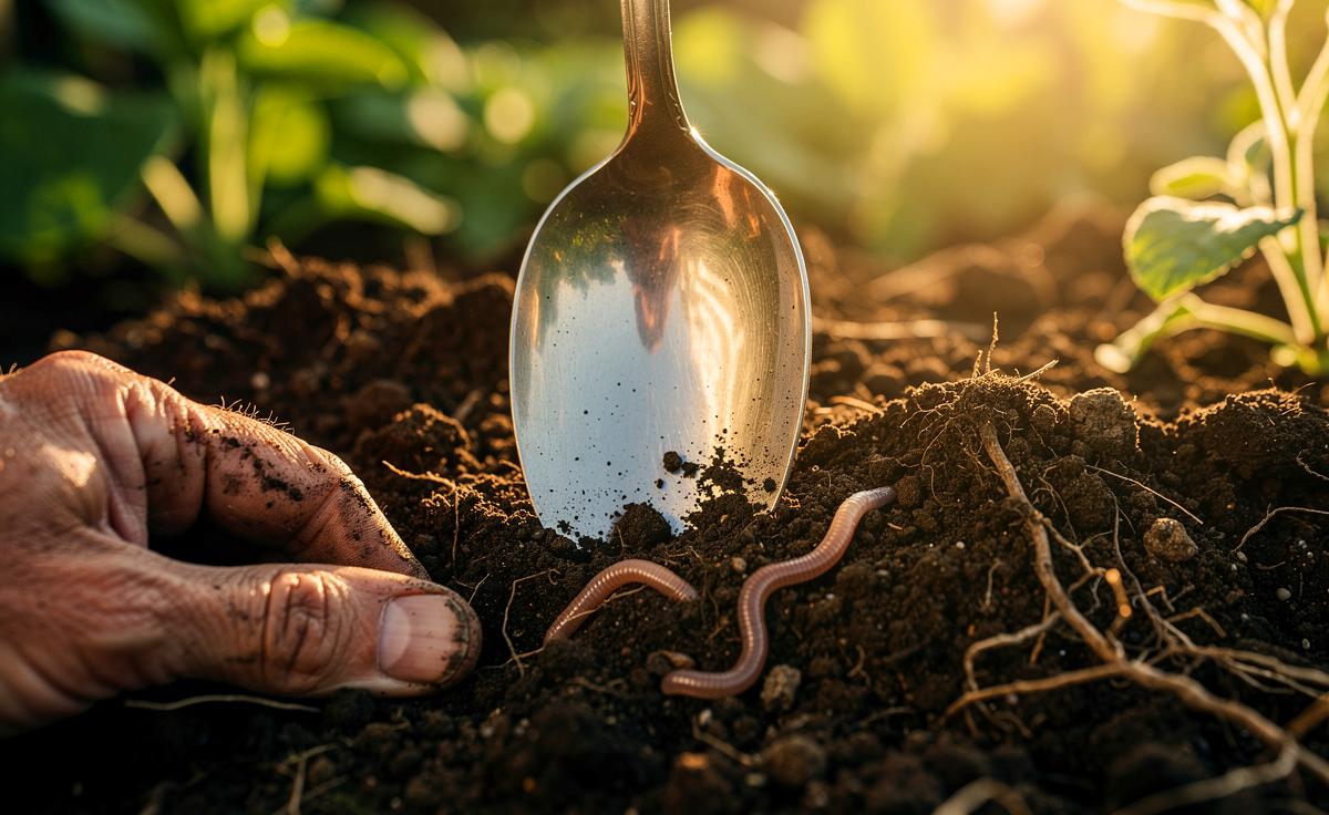 Immer mehr Leute vergraben Löffel im Garten, ein erfahrener Gärtner erklärt den geheimen Nutzen
